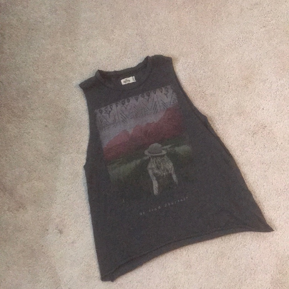 hollister muscle tank top